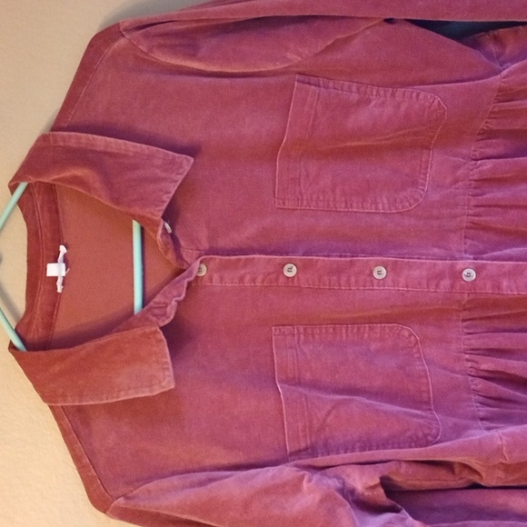 Jodifl Corduroy Peplum tiered Mini Boho Western Dress Size L - Picture 2 of 11